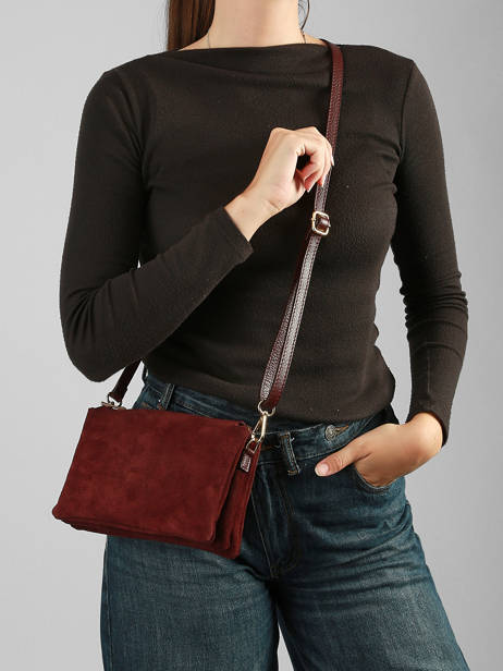 Shoulder Bag Velvet Caviar Leather Milano Violet velvet caviar VC24117 other view 1