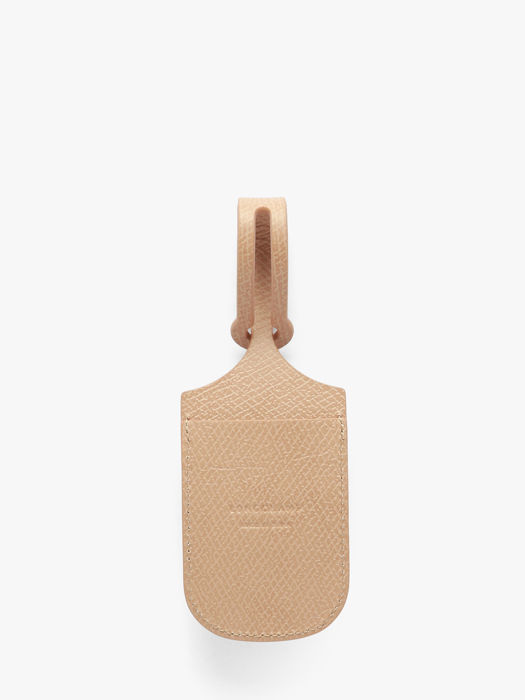 Longchamp Porte-clés cuir pliage one Etui passeport Beige
