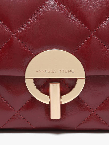 Moyen Sac Moon En Cuir Vanessa bruno Rouge moon 84V40533 vue secondaire 3