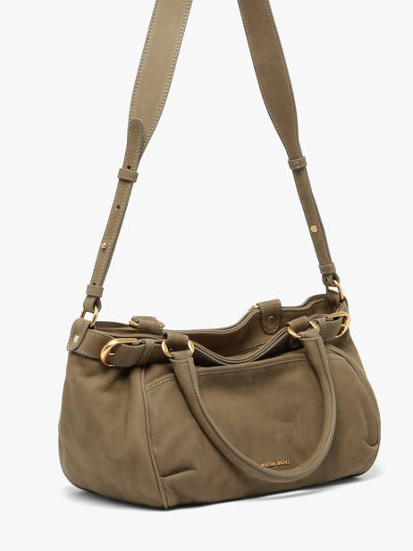 Satchel Lune Leather Lune Leather Vanessa bruno Green lune 3V40920 other view 1