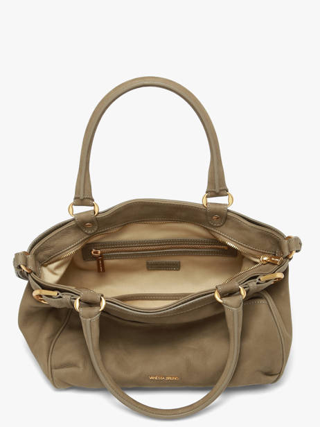 Satchel Lune Leather Lune Leather Vanessa bruno Green lune 3V40920 other view 3