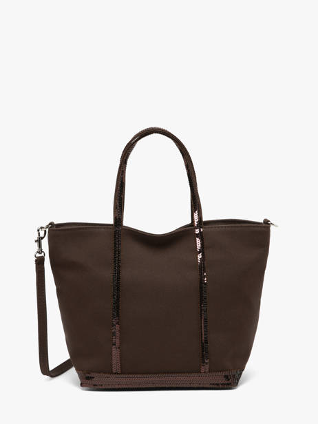 Petit Cabas Zippé Paillettes Vanessa bruno Marron cabas 1V40435