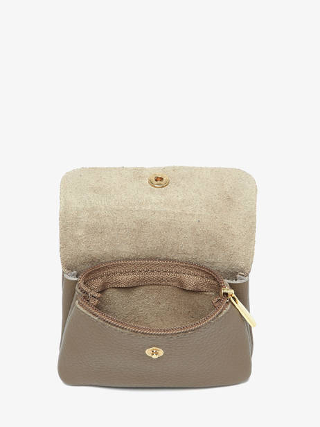 Leather Caviar Coin Purse Milano Brown caviar CA23092O other view 1