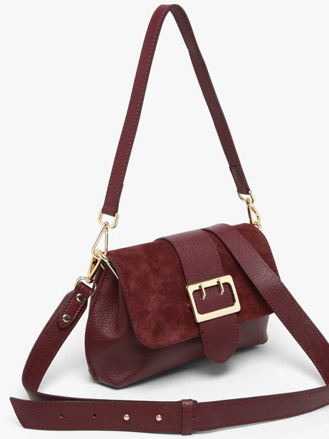 Sac Porté Main Velvet Caviar Cuir Milano Rouge velvet caviar VC25114 vue secondaire 1