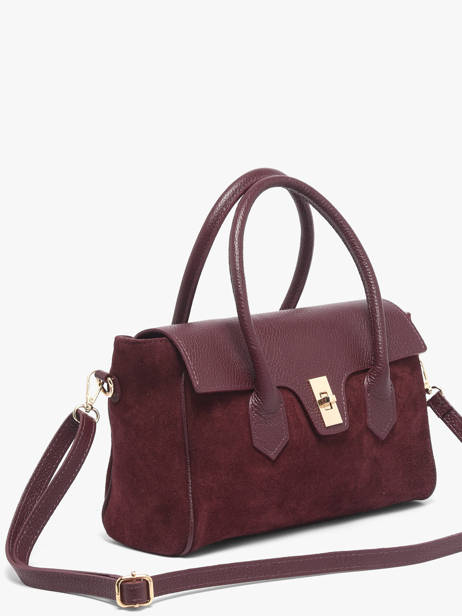 Sac Porté épaule Velvet Caviar Cuir Milano Violet velvet caviar VC26061 vue secondaire 1