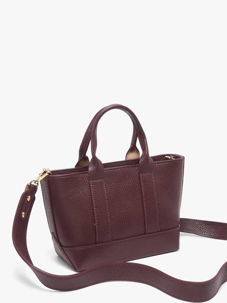 Sac Porté Main Caviar Cuir Milano Violet caviar CA26066 vue secondaire 1