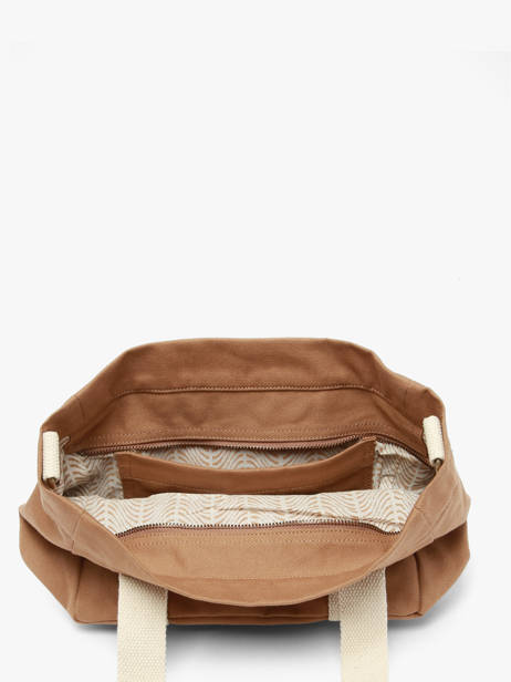 Cotton Louise Small Tote Bag Hindbag Brown best seller LOUISE other view 3