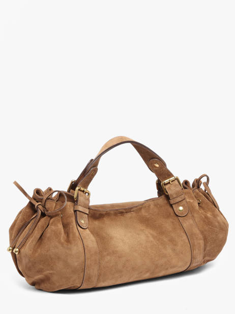 Sac Porté épaule Folk Cuir Gerard darel Beige folk DES01407 vue secondaire 1