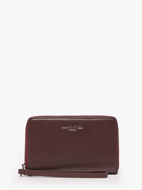 Portefeuille Paris Cuir Lancaster Rouge paris pm 25