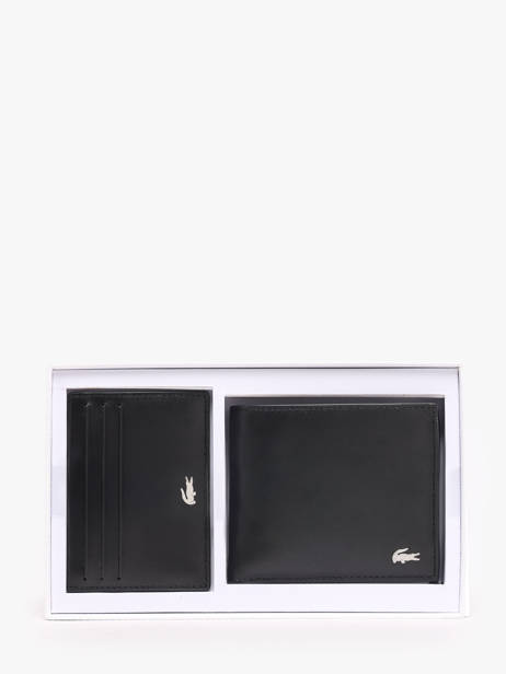 Portefeuille Cuir Lacoste Noir fg NH2505FG