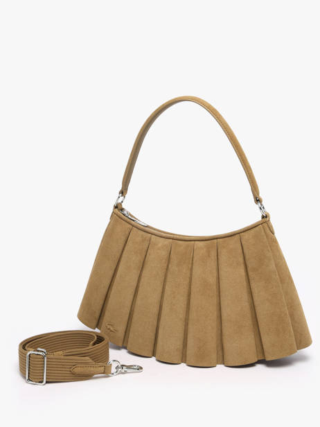 Sac Porté épaule Lenglen Cuir Lacoste Beige lenglen NU5468DX vue secondaire 1
