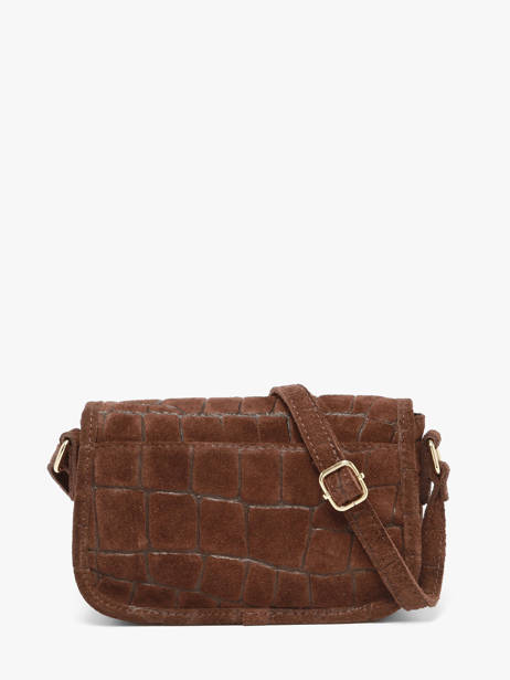 Shoulder Bag Velvet Croco Leather Milano Brown velvet croco CV26062 other view 3