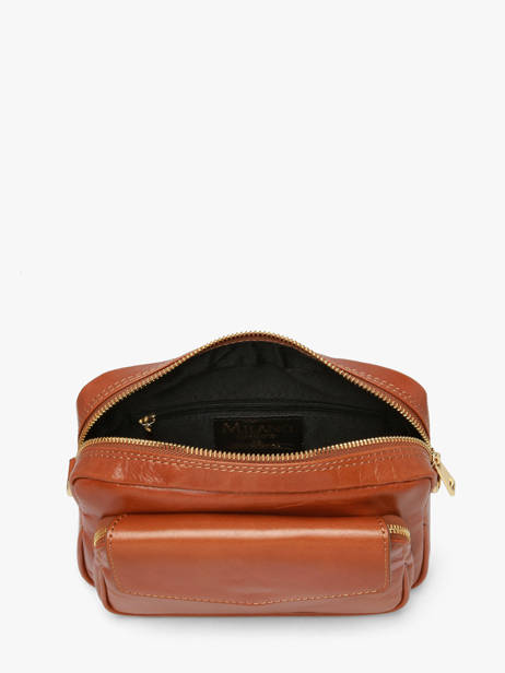 Shoulder Bag Shiny Sauvage Leather Milano Brown shiny sauvage SS25067 other view 2