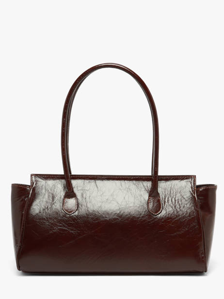 Baguette Bag Shiny Sauvage Leather Milano Brown shiny sauvage SS26063 other view 3