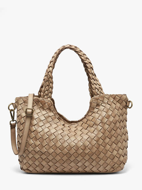 Sac Porté épaule Dewashed Cuir Milano Beige dewashed DE26061