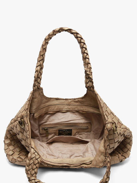 Sac Porté épaule Dewashed Cuir Milano Beige dewashed DE26061 vue secondaire 2