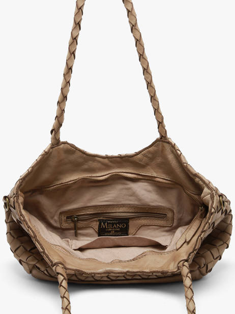 Shoulder Bag Dewashed Leather Milano Beige dewashed DE26062 other view 2