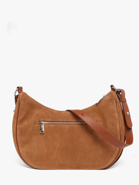 Sac Porté épaule Suede Cuir Lancaster Beige suede 82 vue secondaire 3