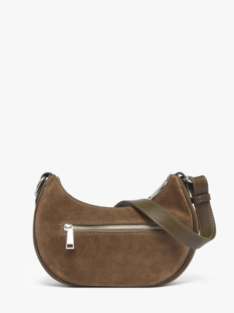 Sac Bandoulière Suede Cuir Lancaster Vert suede 81 vue secondaire 4