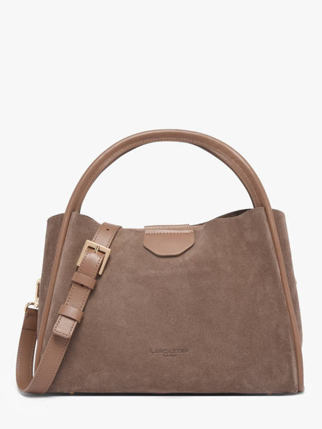 Sac Porté Main Suede Ida Cuir Lancaster Beige suede ida 101
