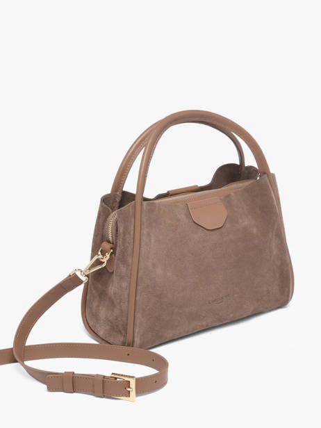 Sac Porté Main Suede Ida Cuir Lancaster Beige suede ida 101 vue secondaire 1