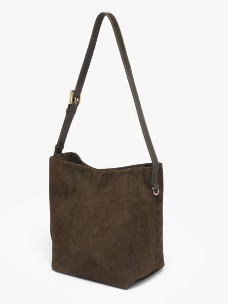 Sac Bandoulière Suede Cuir Lancaster Vert suede 56 vue secondaire 1