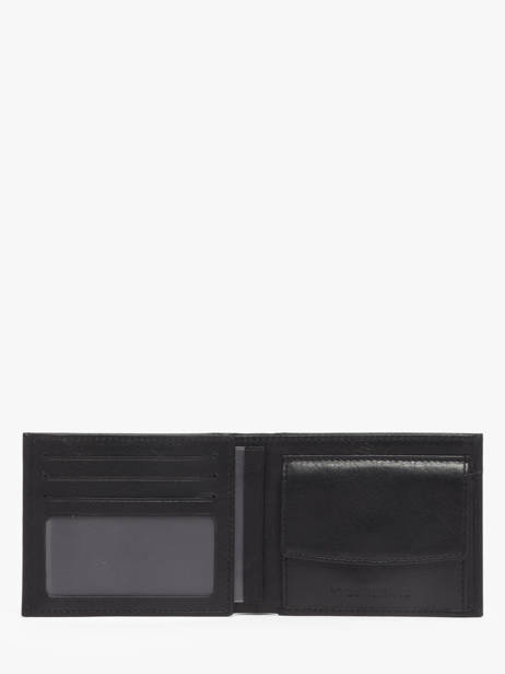 Leather Bicolor Croco Wallet Yves renard Black croco CR other view 1