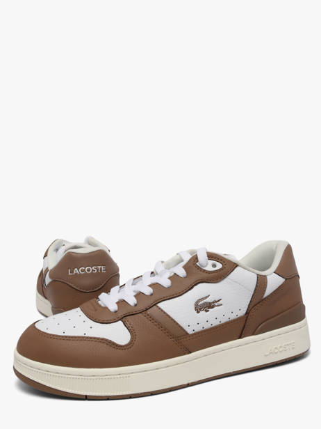 Sneakers En Cuir Lacoste Marron men 2SMA0012 vue secondaire 2