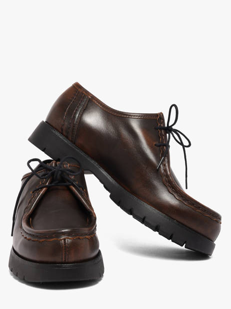 Chaussures Derbies En Cuir Kleman Marron unisex QI21147 vue secondaire 2