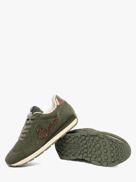Sneakers En Cuir No name Vert women KNHRAQ04 vue secondaire 2