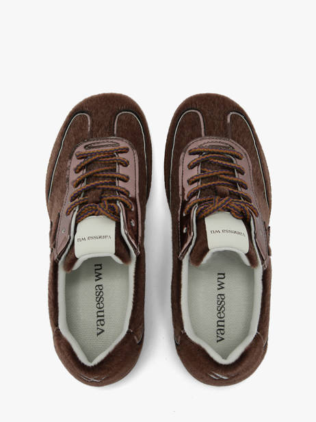Sneakers Vanessa wu Marron women BK2925CH vue secondaire 3