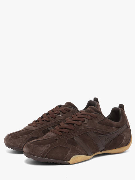 Sneakers En Cuir Gola Marron women CLB938DD vue secondaire 1