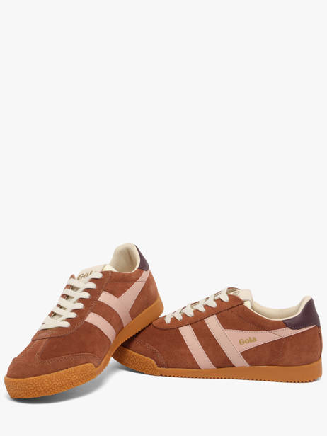 Sneakers En Cuir Gola Marron women CLB538LK vue secondaire 2