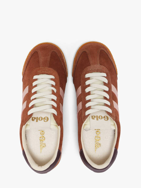 Sneakers En Cuir Gola Marron women CLB538LK vue secondaire 3