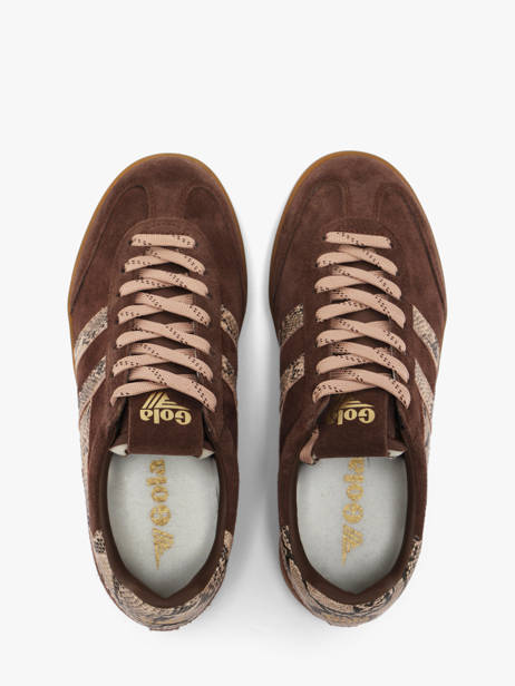 Sneakers En Cuir Gola Marron women CLB919CL vue secondaire 3
