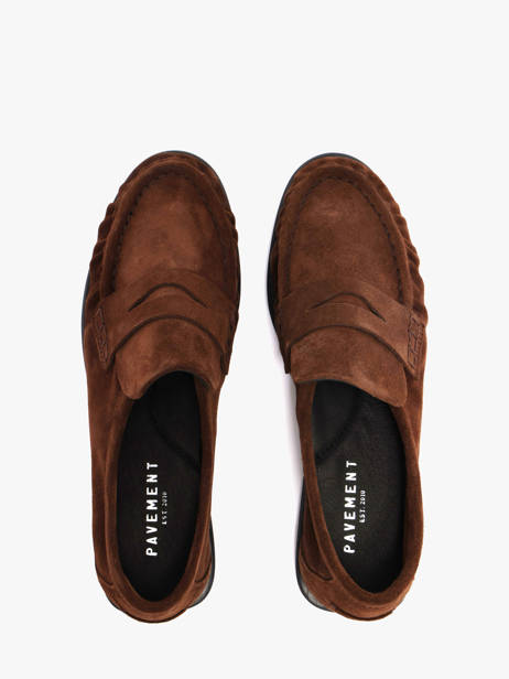 Mocassins En Cuir Pavement Marron women 24139347 vue secondaire 3