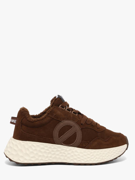 Sneakers Plateforme En Cuir No name Marron women NNVESC04