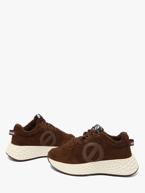 Sneakers Plateforme En Cuir No name Marron women NNVESC04 vue secondaire 2