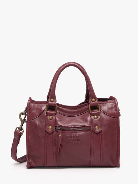 Shoulder Bag Cow Leather Basilic pepper Red cow BCOW72
