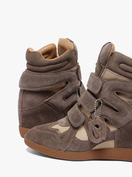 Sneakers Talon Compensé En Cuir Steve madden Gris women 11005696 vue secondaire 2