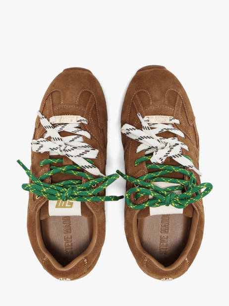 Sneakers En Cuir Steve madden Marron women 11005159 vue secondaire 3