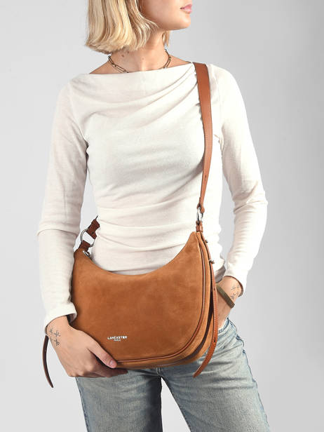 Shoulder Bag Suede Leather Lancaster Brown suede 82 other view 1