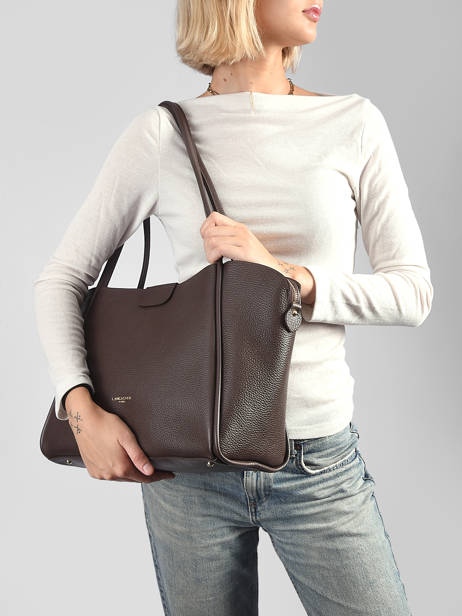 Sac Porté épaule Ida Double Cuir Lancaster Marron ida double 86 vue secondaire 1