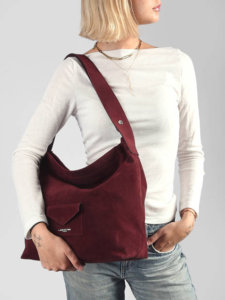 Shoulder Bag Suèdine Kba Lancaster Red suedine kba 62 other view 1