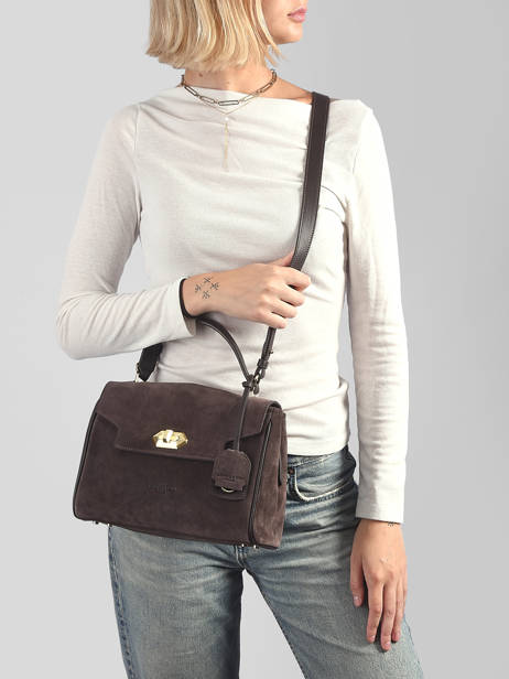 Shoulder Bag Suede Grace Leather Lancaster Brown suede grace 71 other view 1