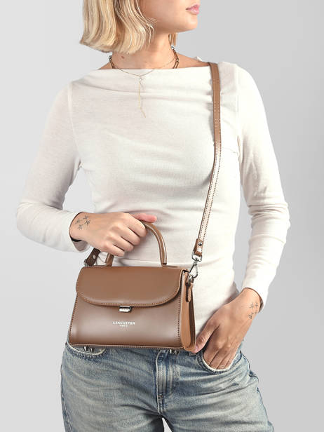 Small Leather Suave Crossbody Bag Lancaster Brown suave even 16 other view 1