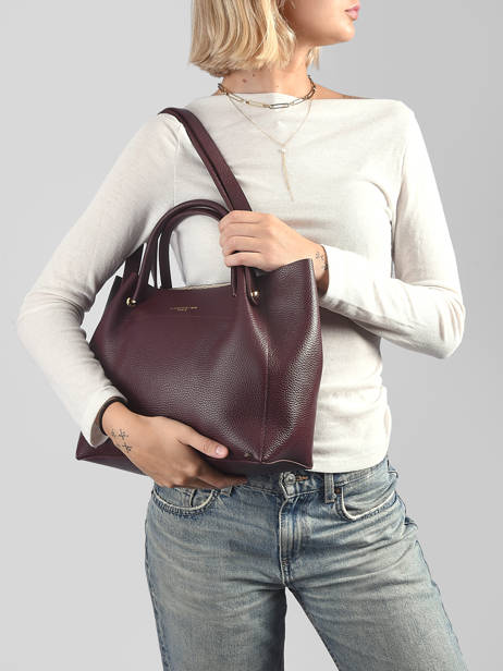 Shoulder Bag Foulonne Double Leather Lancaster Brown foulonne double louisa 20 other view 1