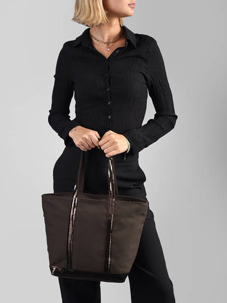 Satchel Cabas Cotton Vanessa bruno Brown cabas 1V40378 other view 1