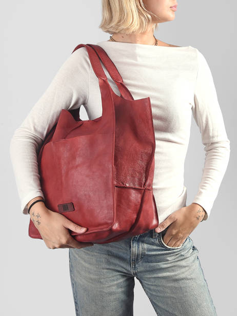 Shoulder Bag Heritage Leather Biba Red heritage HOM1L other view 1