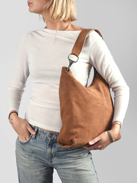 Shoulder Bag Leather Leather Biba Brown leather JAP2L other view 1